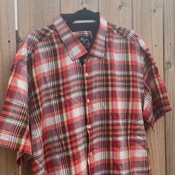 Take 50% OFF- Amedeo Men’s Short-sleeved Button Down Shirt, Size-5XL - Picture 4 of 9